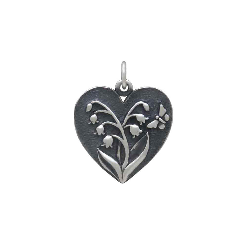 Heart Lily of the Valley Charm-1925