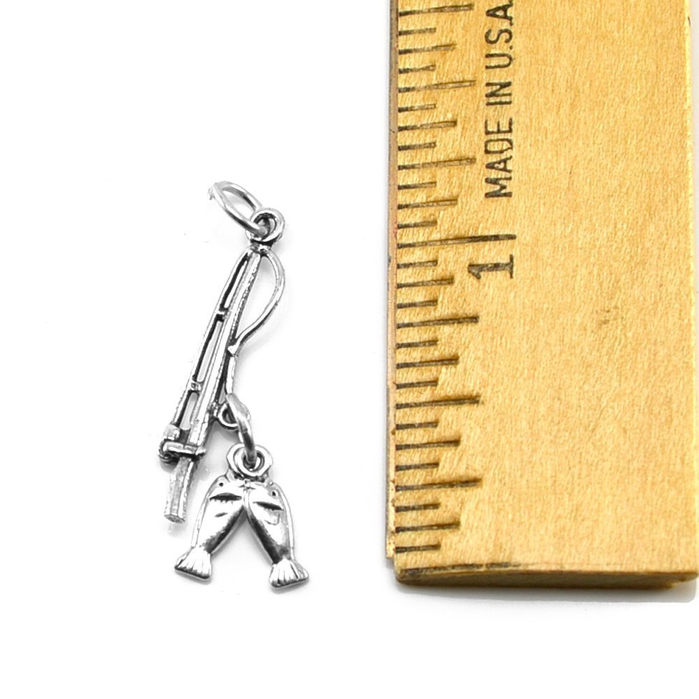 Fishing Pole with Fish Charm-304