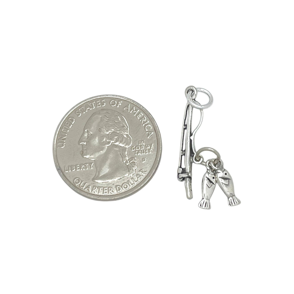 Fishing Pole with Fish Charm-304