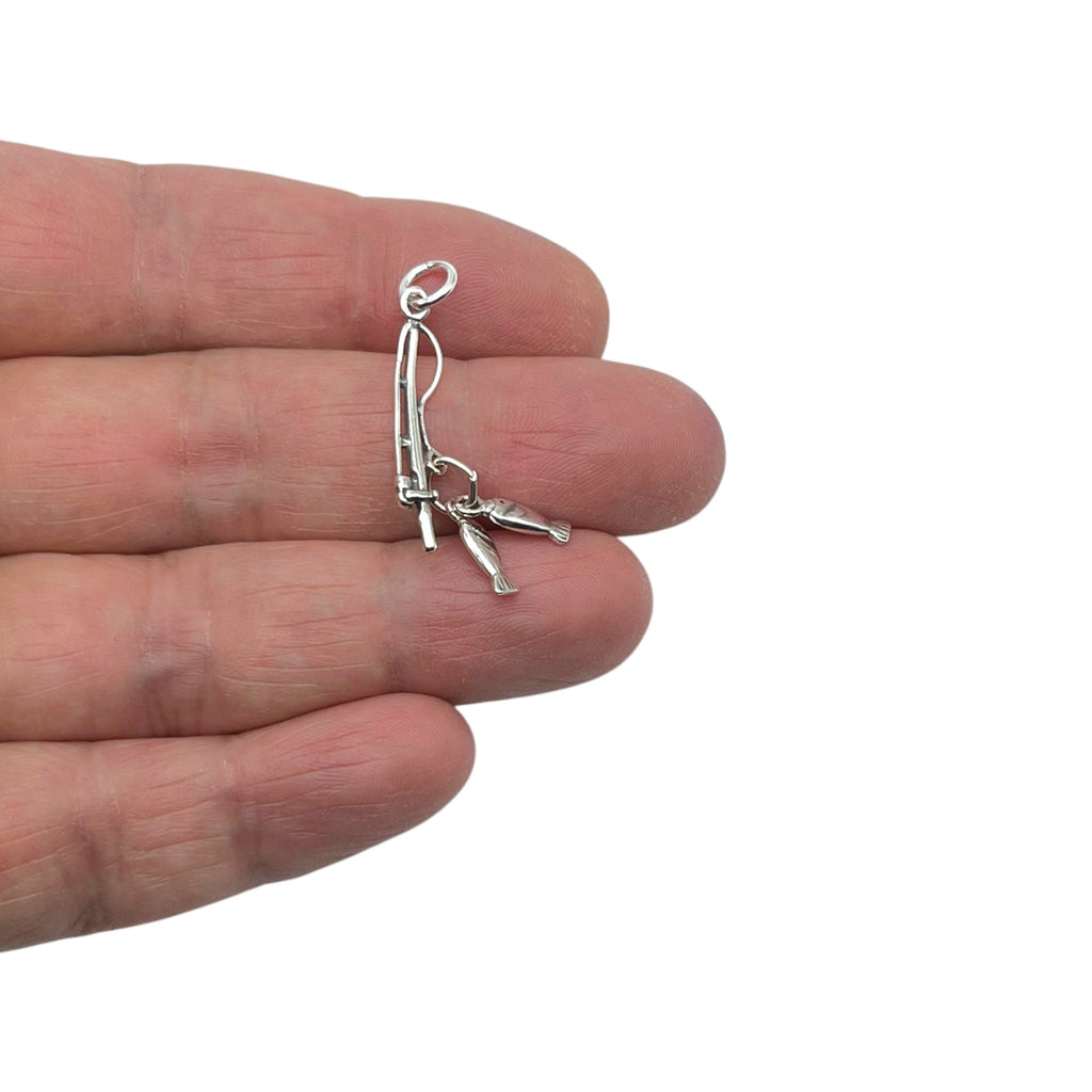 Fishing Pole with Fish Charm-304