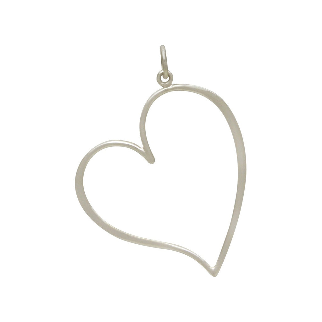 Large Open Heart Pendant-3101