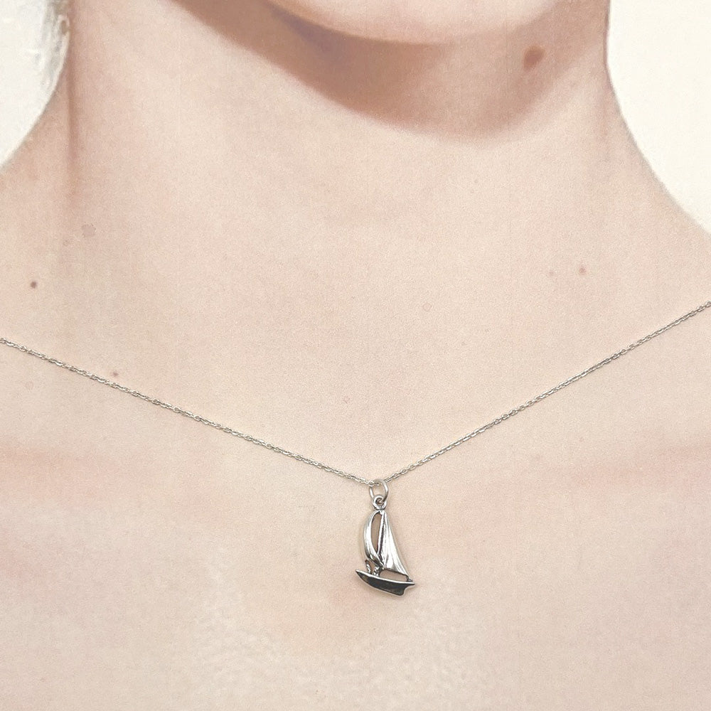 Sailboat Necklace-383