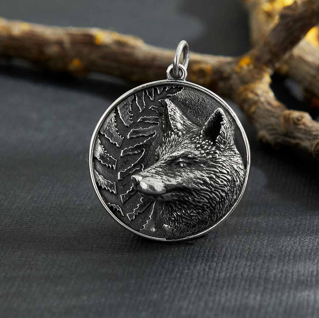 Fox and Fern Pendant-7146