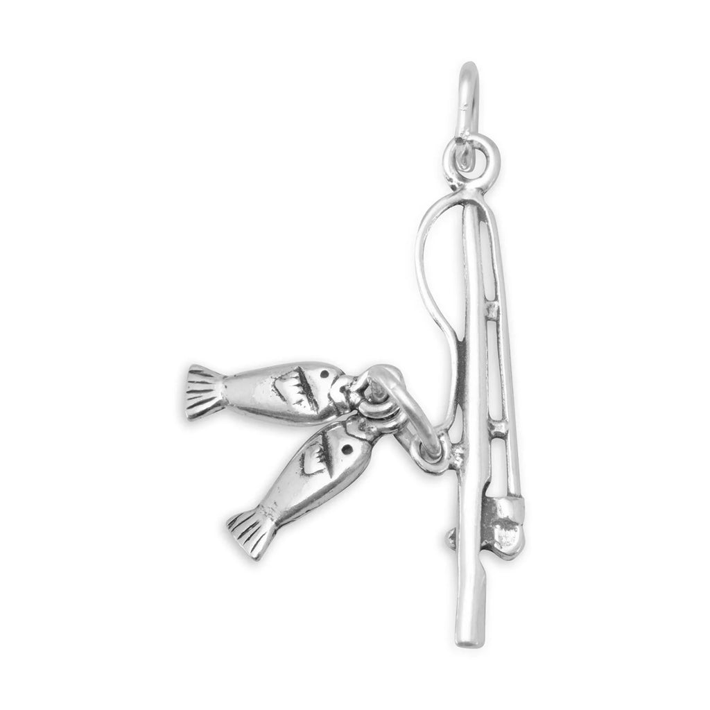 Fishing Pole with Fish Charm-304