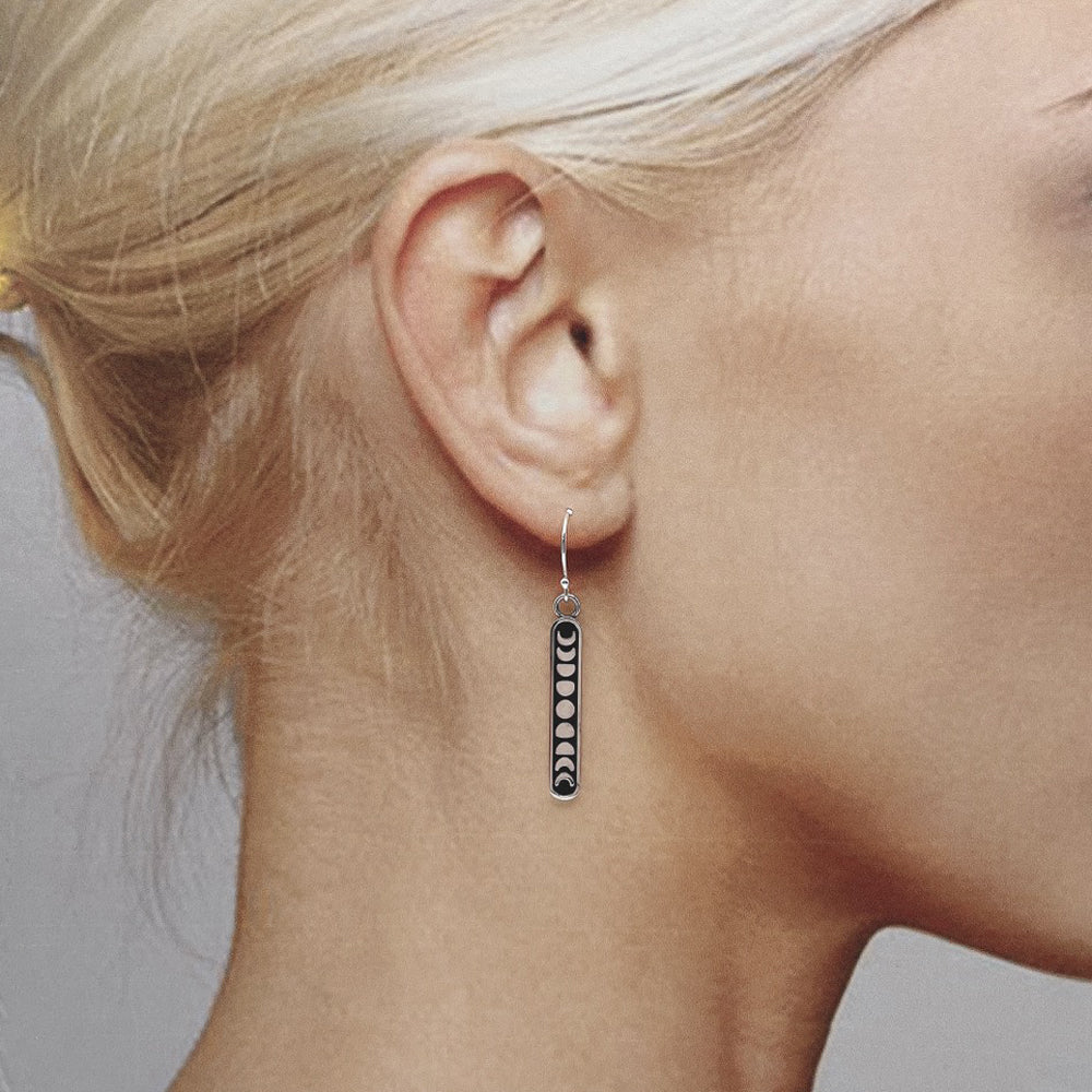 Moon Phase Earrings-C51E
