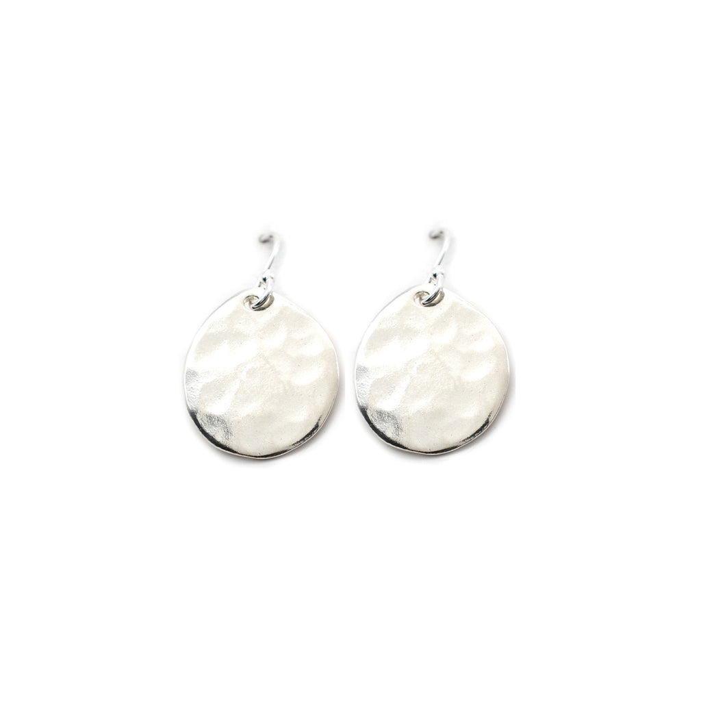 Hammered Disc Earrings-SOE