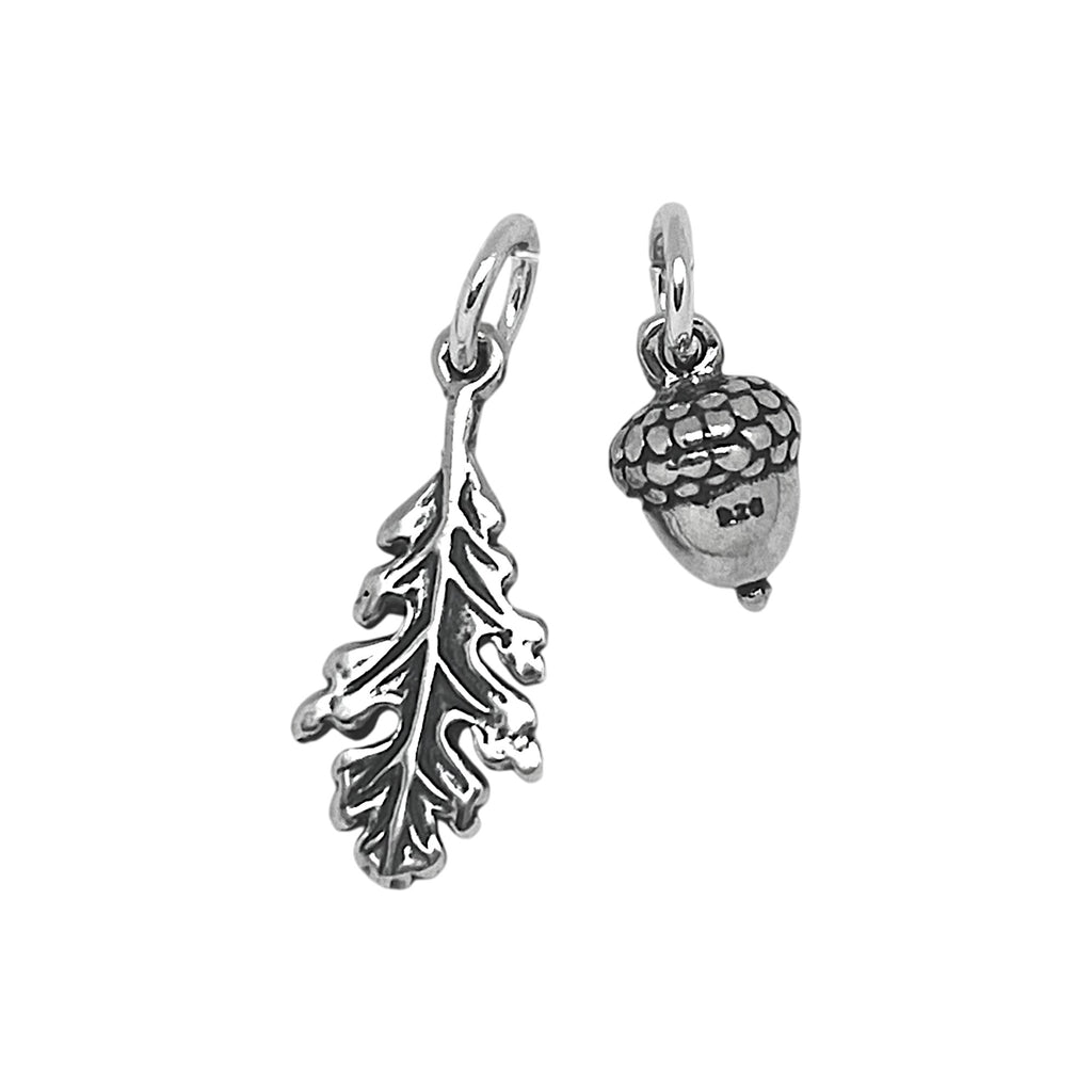 Acorn Oak leaf Charm-C6788