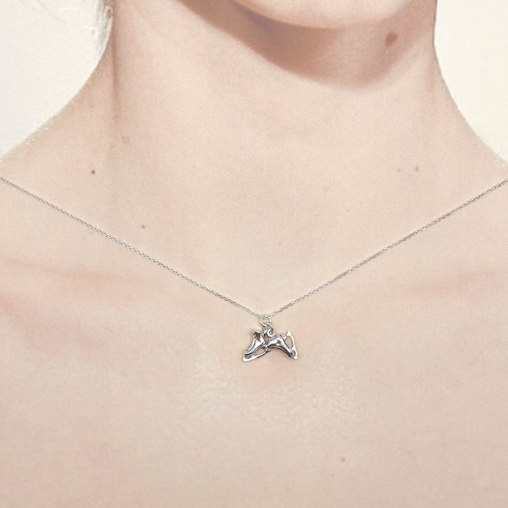 Ice Skates Necklace-C127