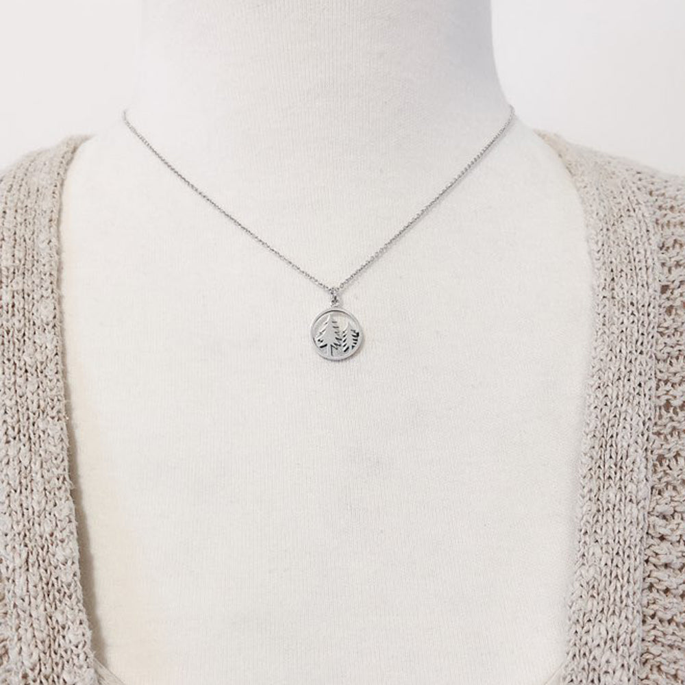 Tree and Mountain Necklace-1641 - Kevin N Anna