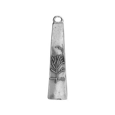 Pine Tree Charm Etched on an Oval-4030