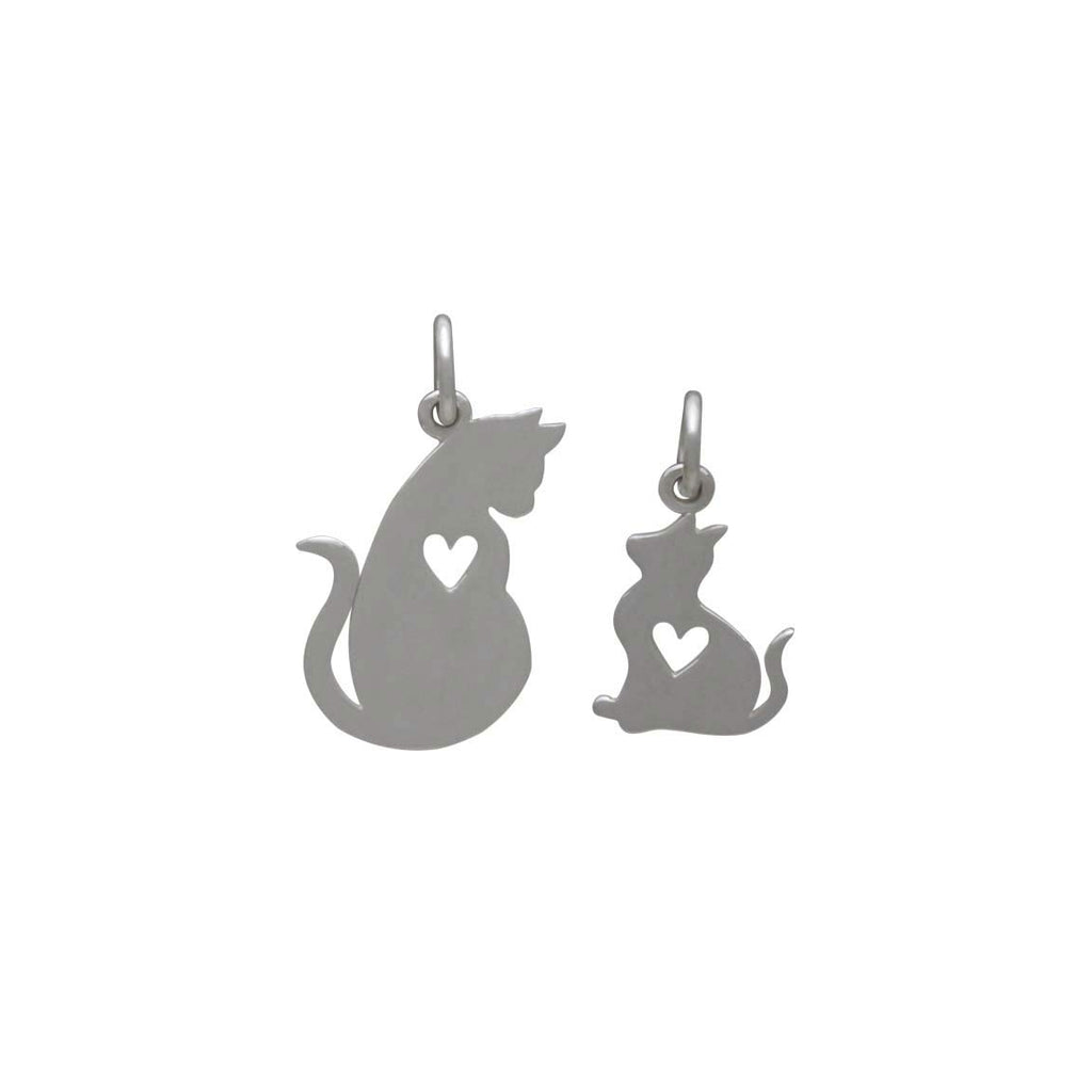 Mommy and Baby Cat Charm Set-4068