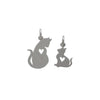 Mommy and Baby Cat Charm Set-4068