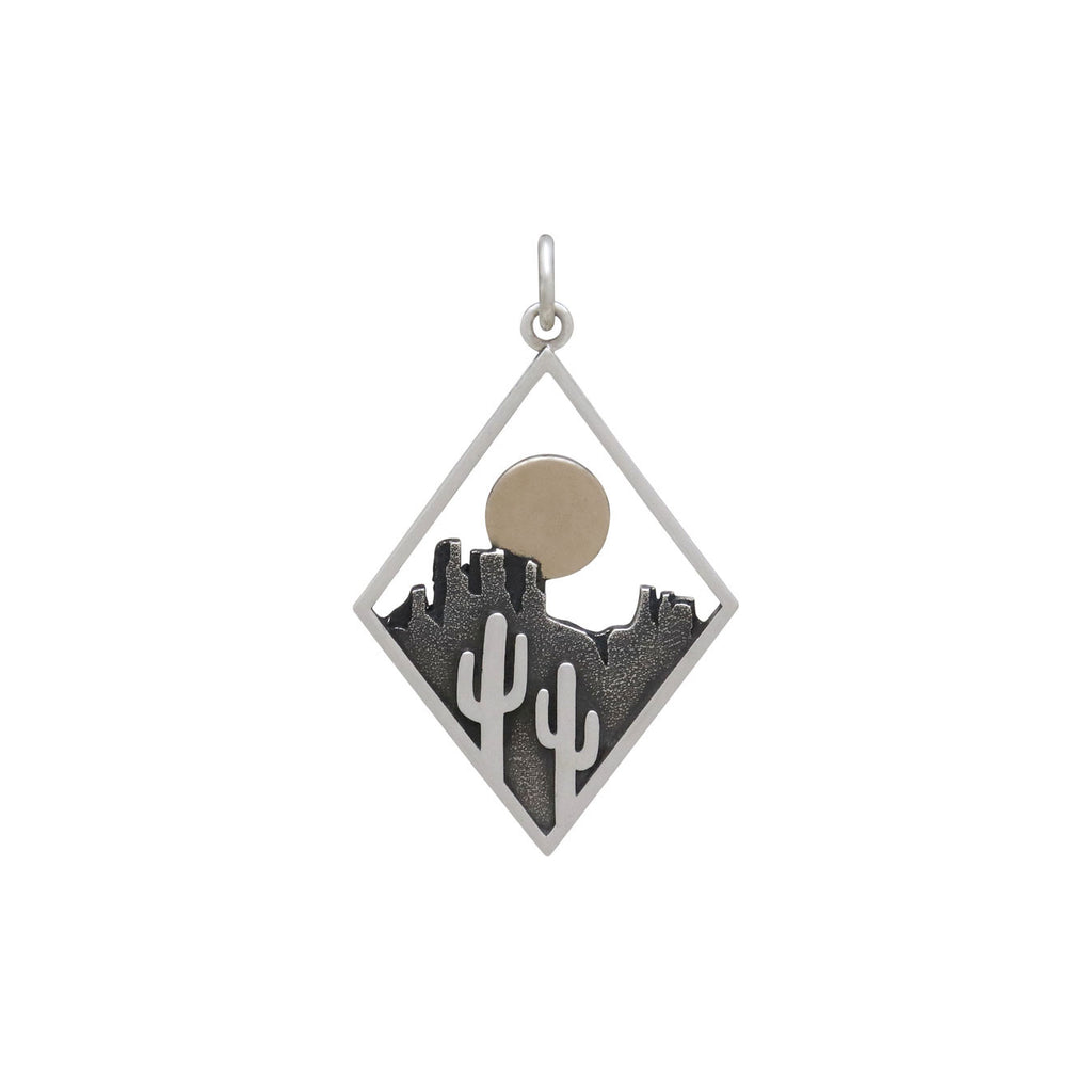 Cactus Charm in Diamond Frame-4157