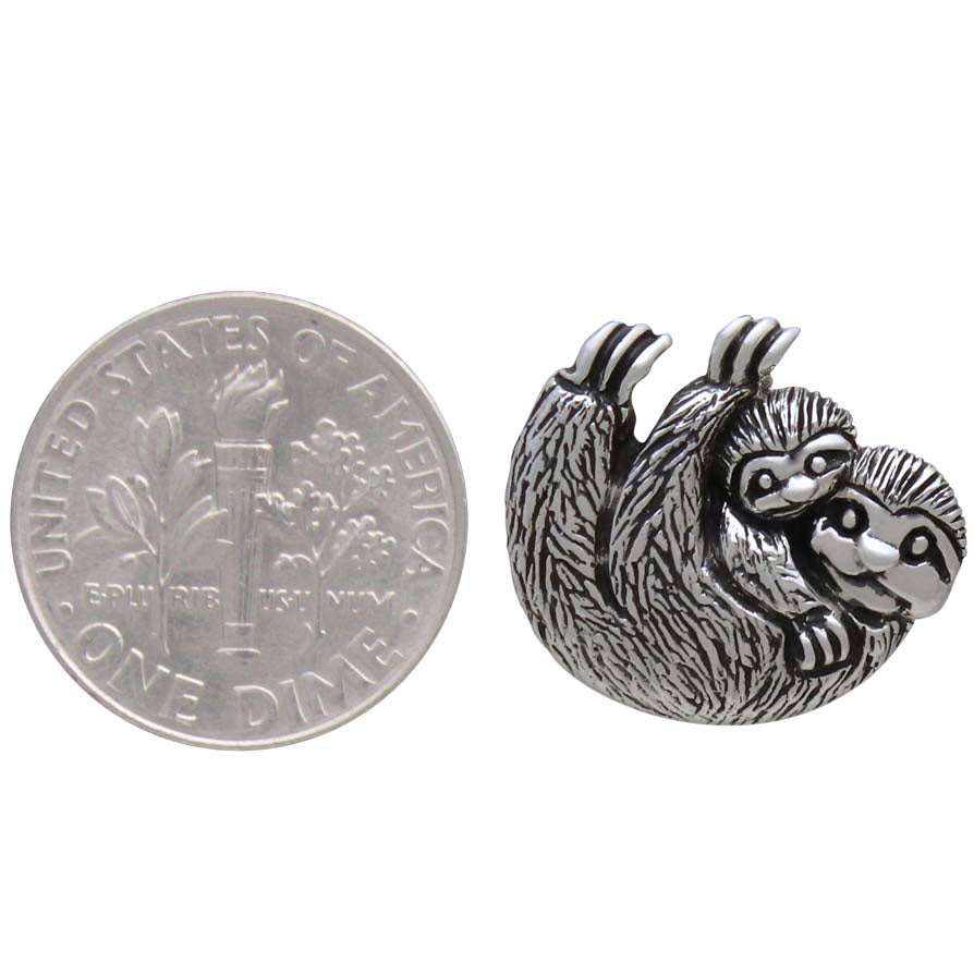 Mama and Baby Sloth Pendant-4174