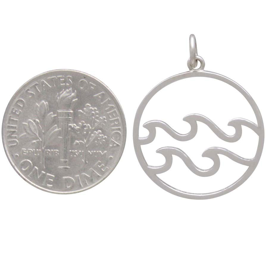 Openwork Water Element Charm-4187