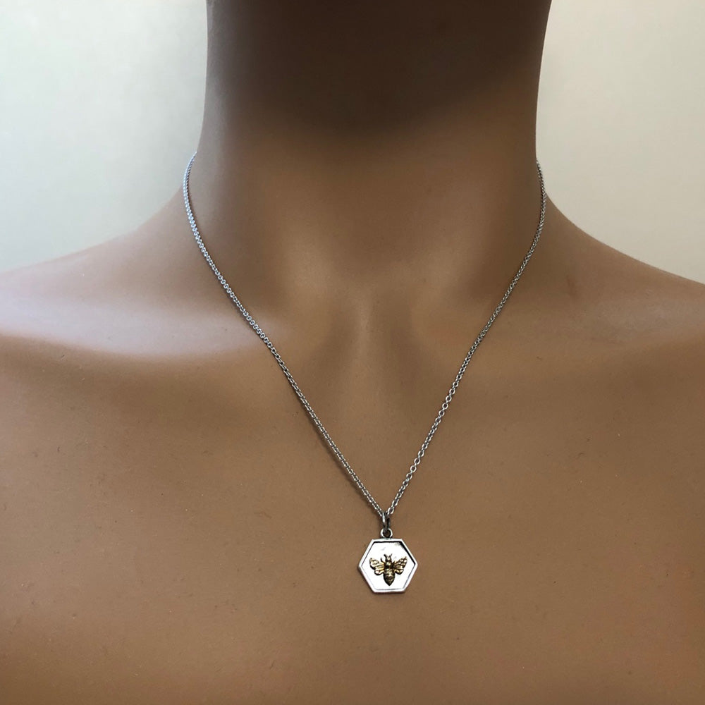 Honey Bee Necklace-6187