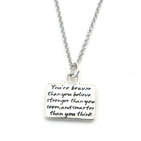 Strength Braille Necklace-B05