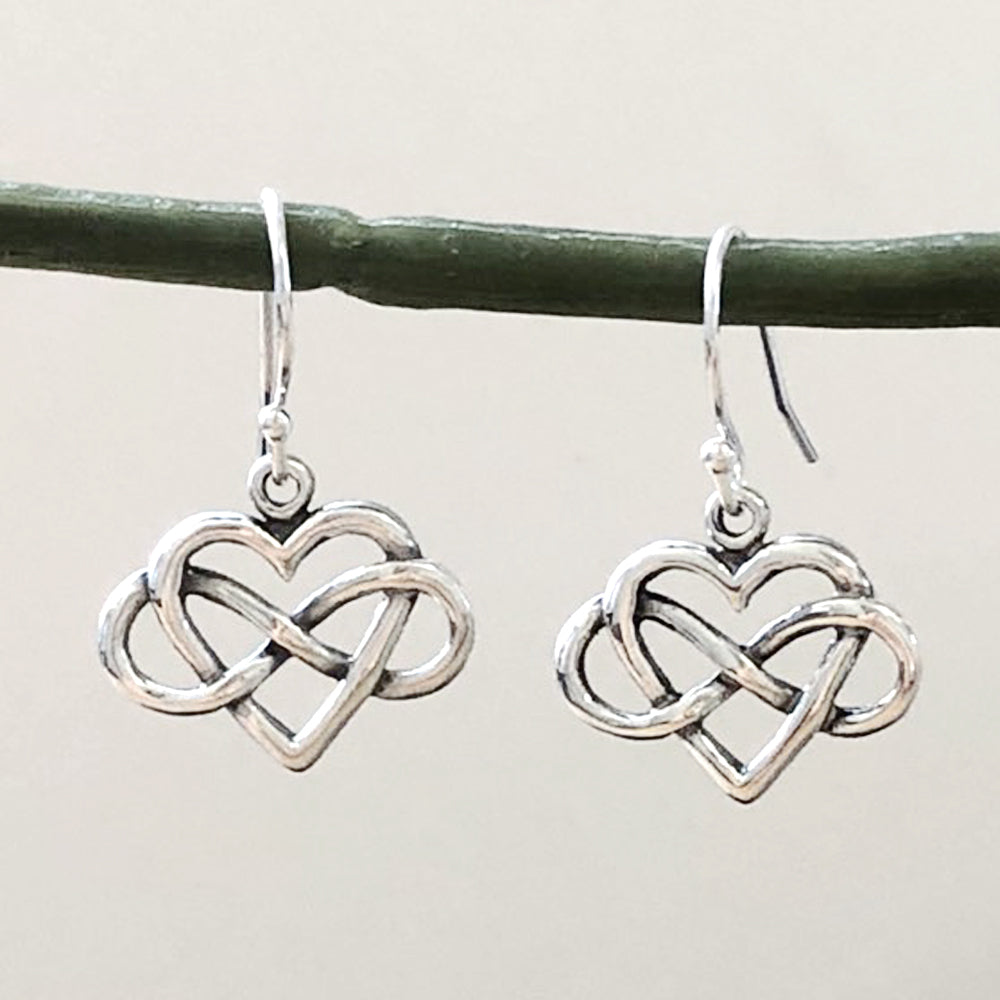 Infinity Heart Earrings-4589E