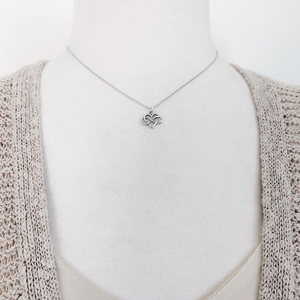 Infinity Heart Necklace-C11 - Kevin N Anna