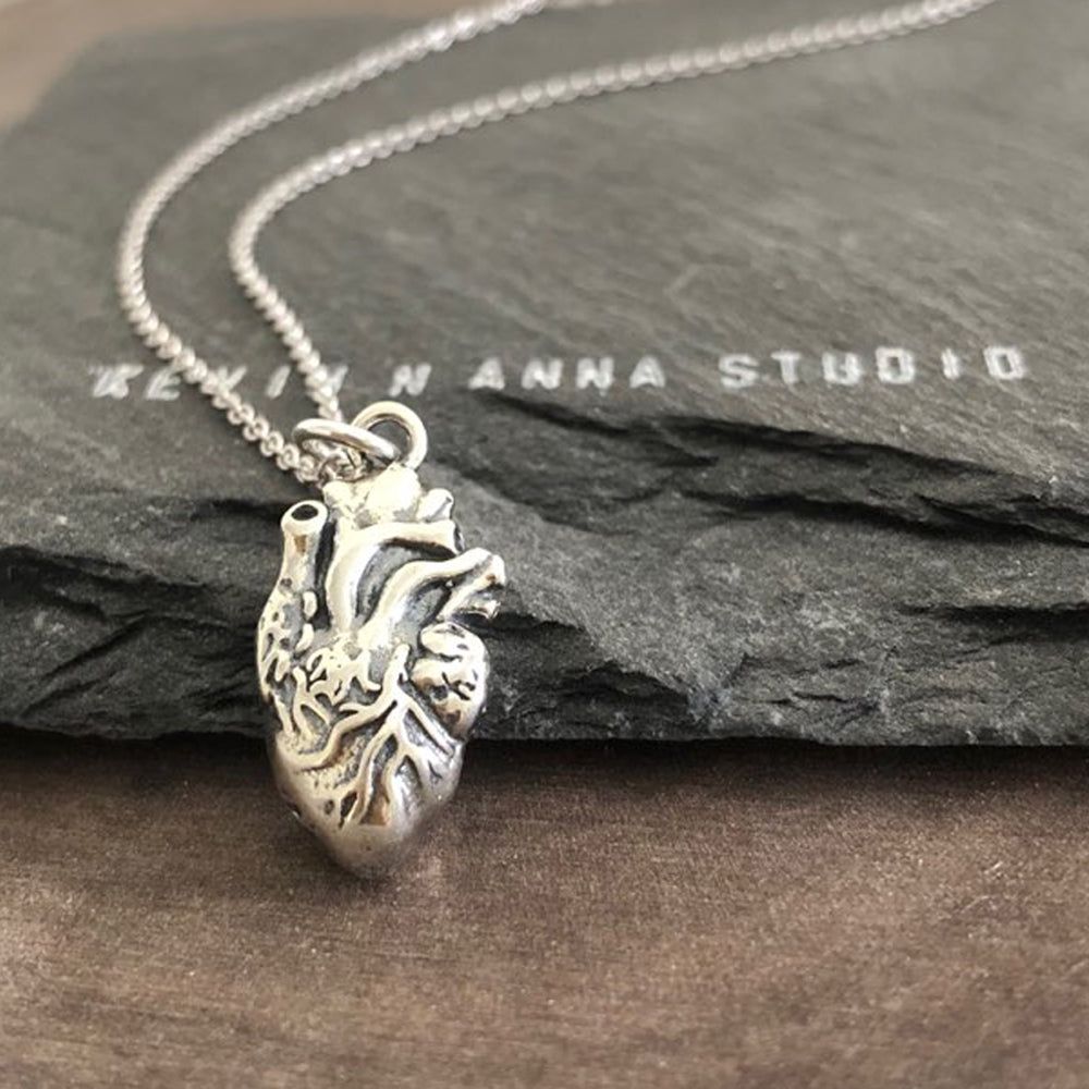 Heart Necklace (3D Anatomical) -C42 - Kevin N Anna