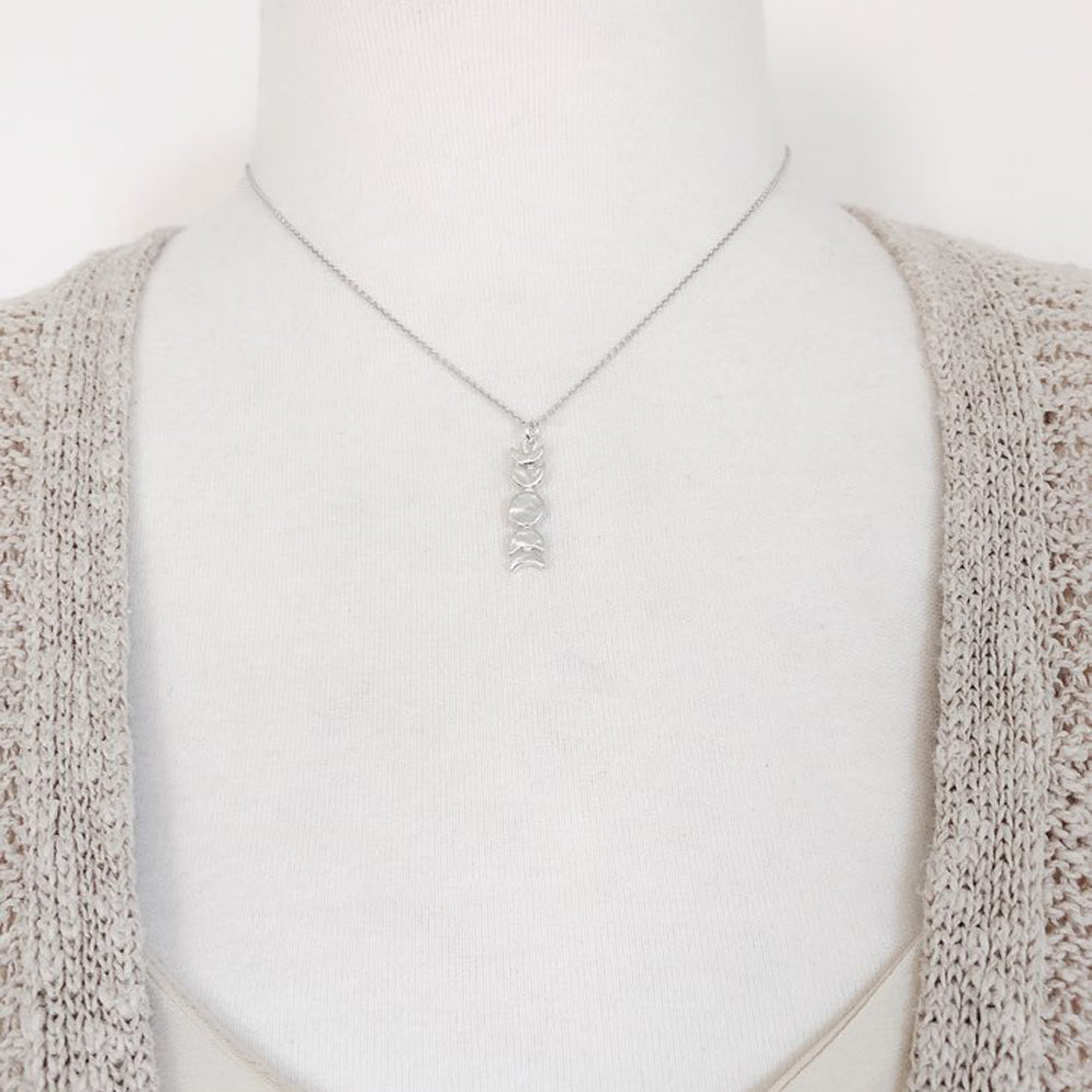 Moon Phase Necklace-SMALL-C71S - Kevin N Anna