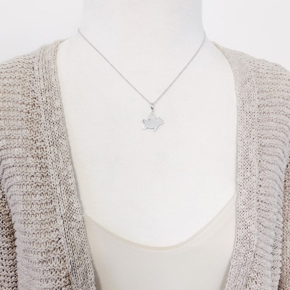 Flying Pig Necklace-C81