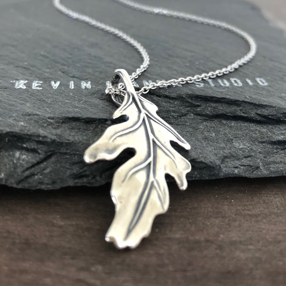 Oak leaf necklace-Large-C95 - Kevin N Anna