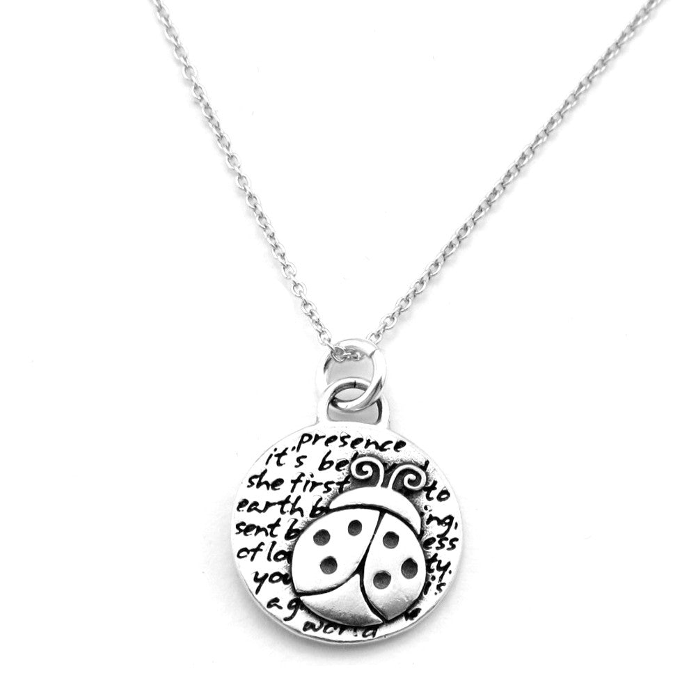 Ladybug Necklace (Presence)-D107SM