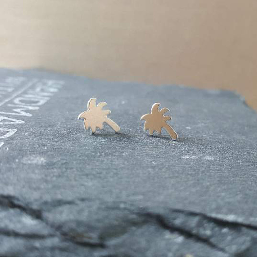 Palm Tree Earrings-FT51 - Kevin N Anna