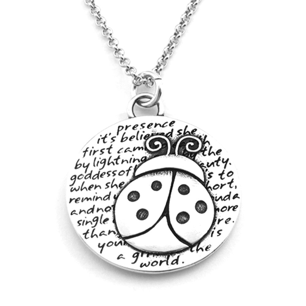 Ladybug Necklace (Presence)-D107