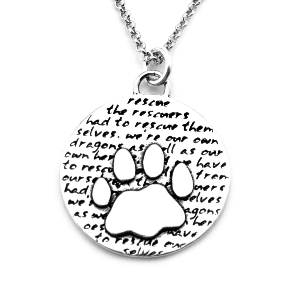 Paw Necklace (Rescue)-D58