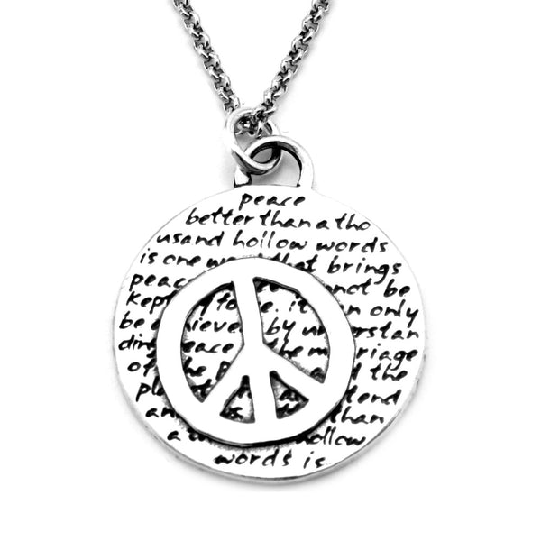 Peace Necklace (Peace)-D59 – Kevin N Anna