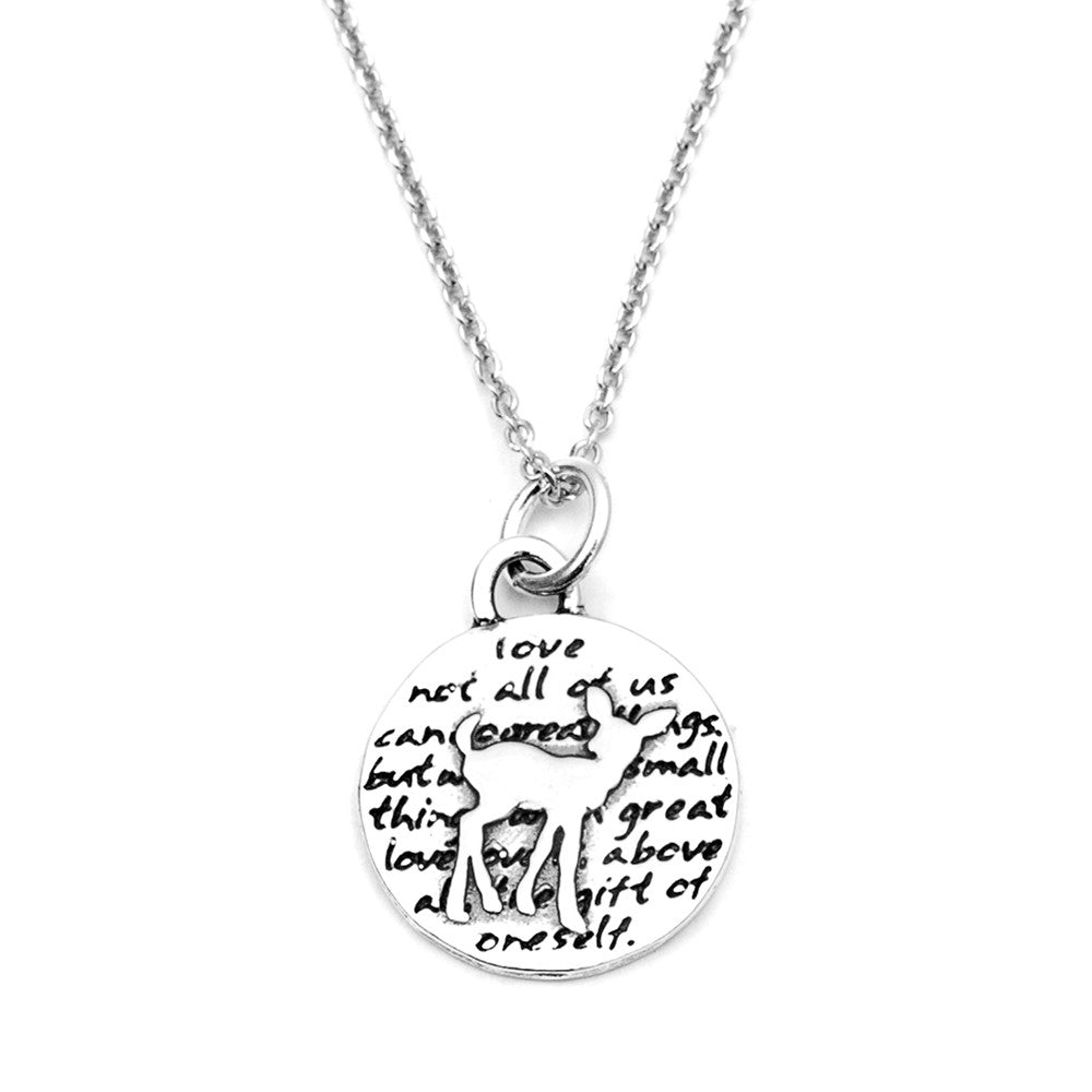 Deer Necklace (Love)-D71SM