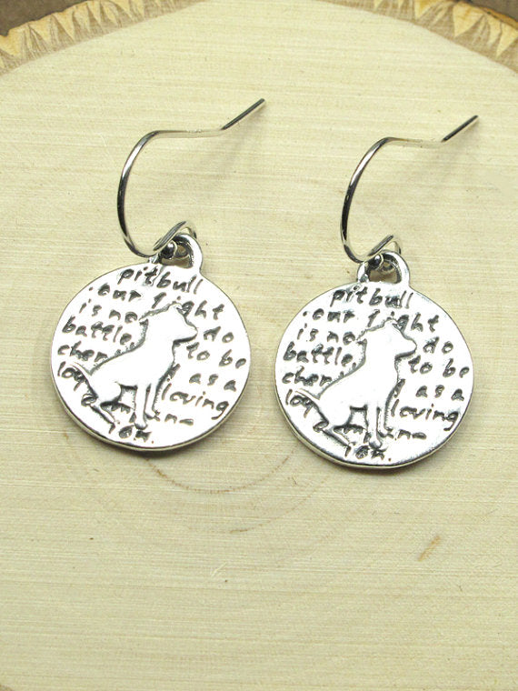 Pitbull Earrings-D91E - Kevin N Anna
