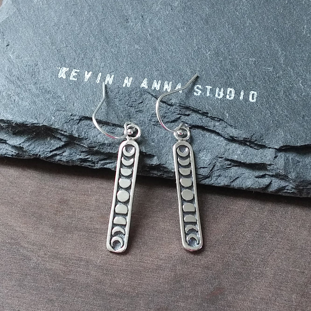 Moon Phase Earrings-C51E - Kevin N Anna