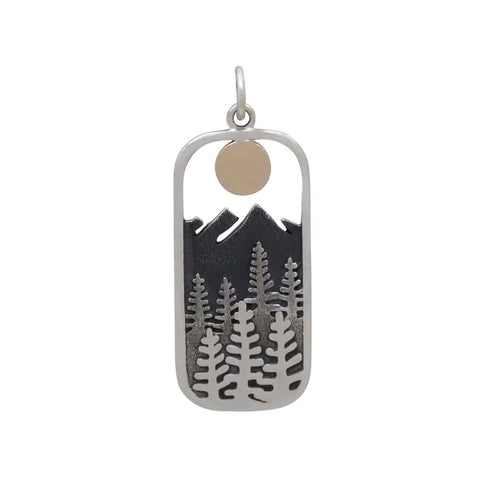 Openwork Sun Pendant with Mountains-4178