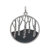 Birch Tree Forest Pendant-4239