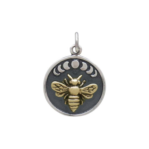 Owl Charm with Bronze Star and Moon-6245