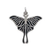 Etched Luna Moth Charm-6391