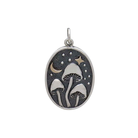 Moth Charm with Sun and Moon-6152