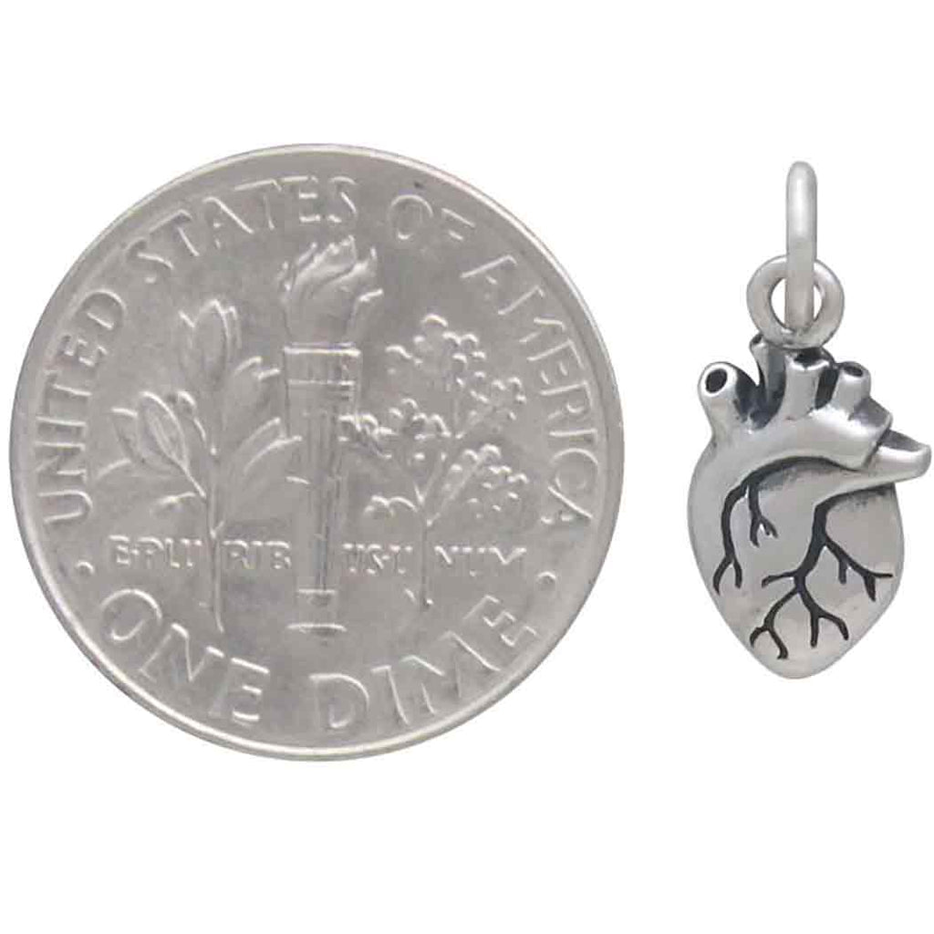 3D Anatomical Heart Charm-6594