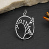 bee and freesia flower pendant-6698