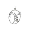 bee and freesia flower pendant-6698
