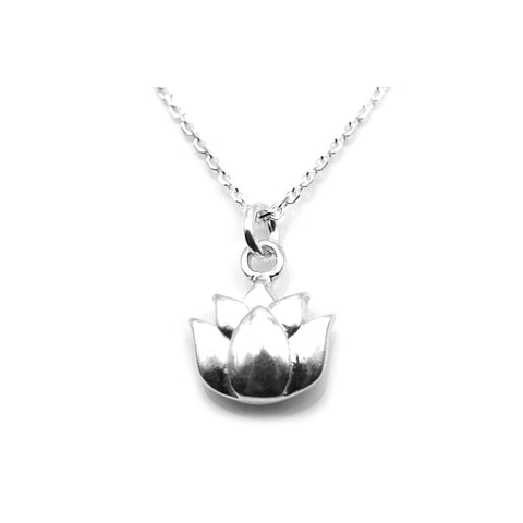 Heart with Bronze Flower Necklace-1943BF