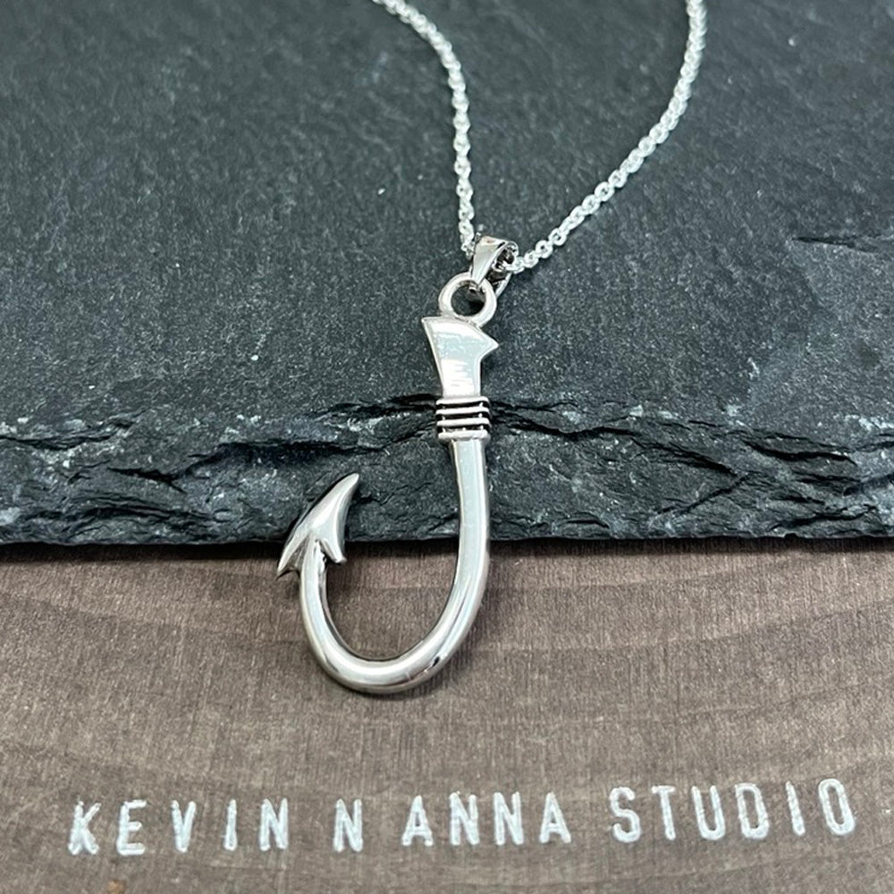 Fish Hook Necklace-8618