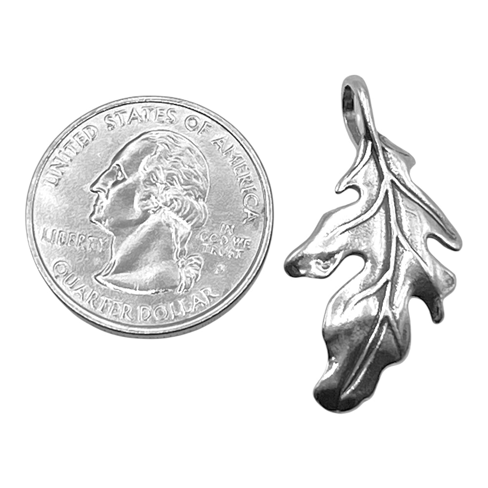 Oak Leaf Charm-Large-C116P