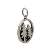 Tree and Mountain Charm-Small-H55
