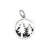 Tree and Mountain Charm-Small-H55