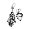 Acorn Oak leaf Charm-C6788