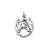HORSE WITH HORSESHOE CHARM-C31